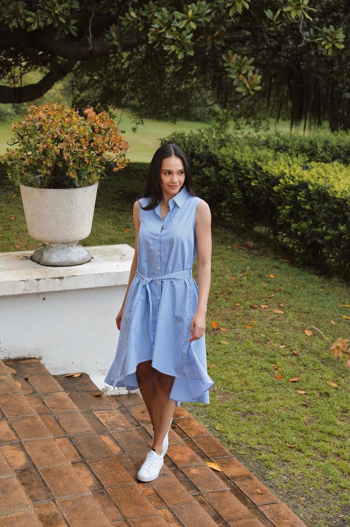 Sleeveless Shirt Dress (6)